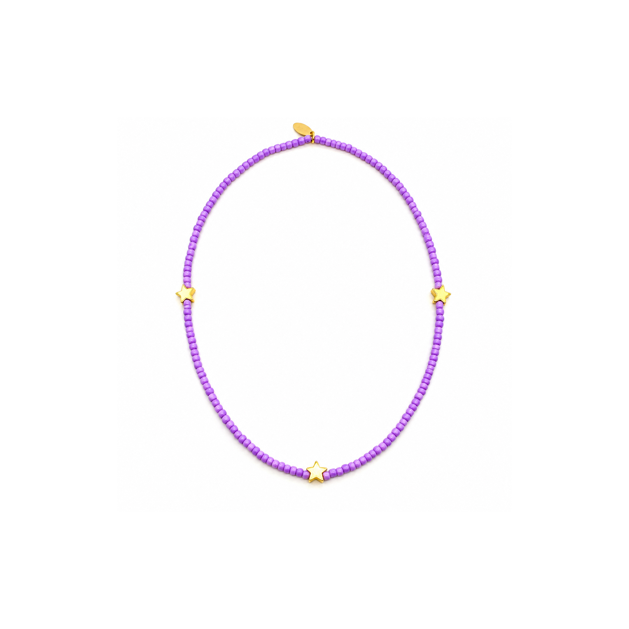 COLLIER ETOILE VIOLET CO-STA03 2 COLLIER ELASTIQUE ETOILES VIOLET RATATAM