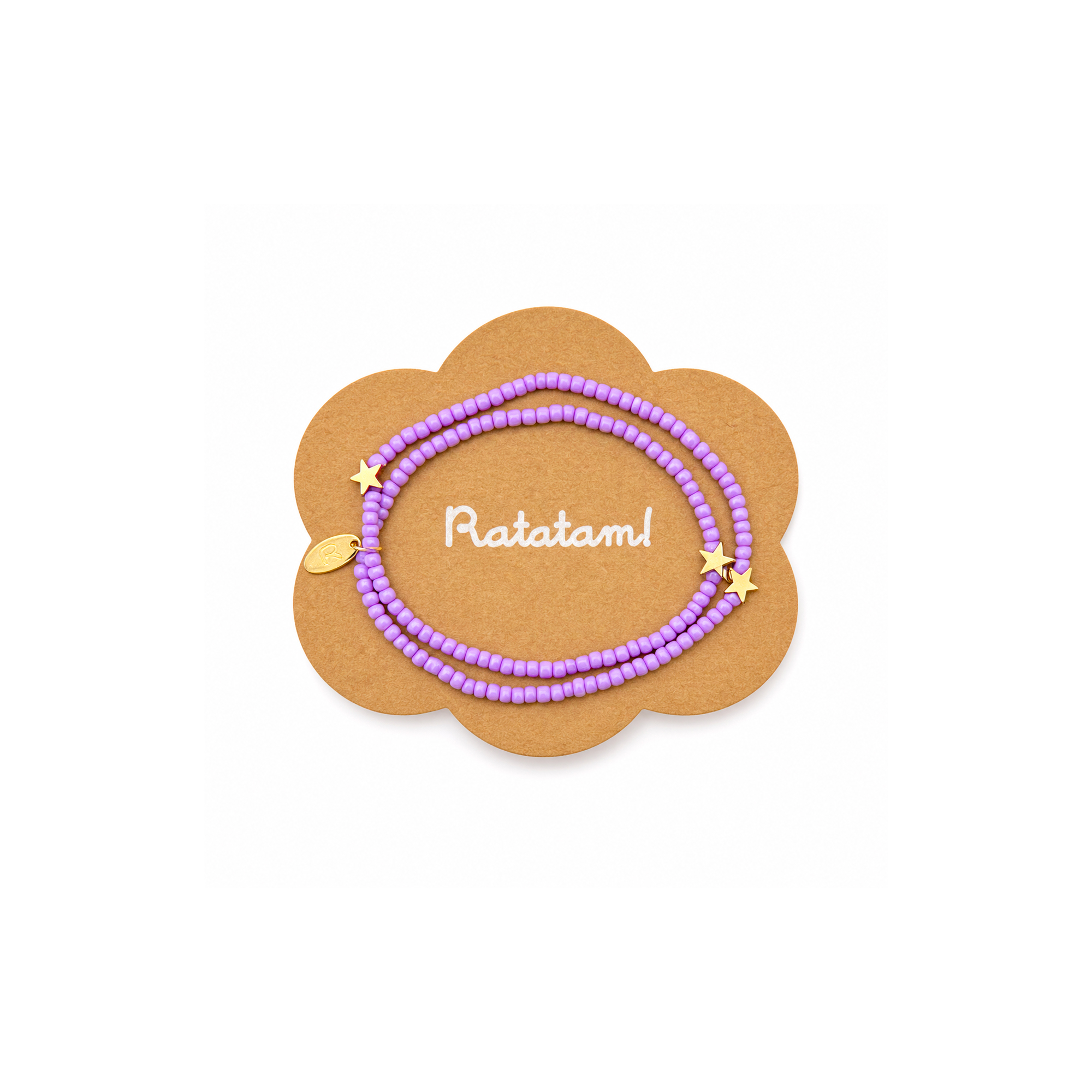 COLLIER ETOILE VIOLET CO-STA03 3 COLLIER ELASTIQUE ETOILES VIOLET RATATAM