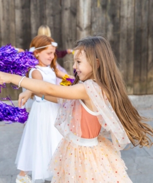 La cape Colombine courte pois - Multico