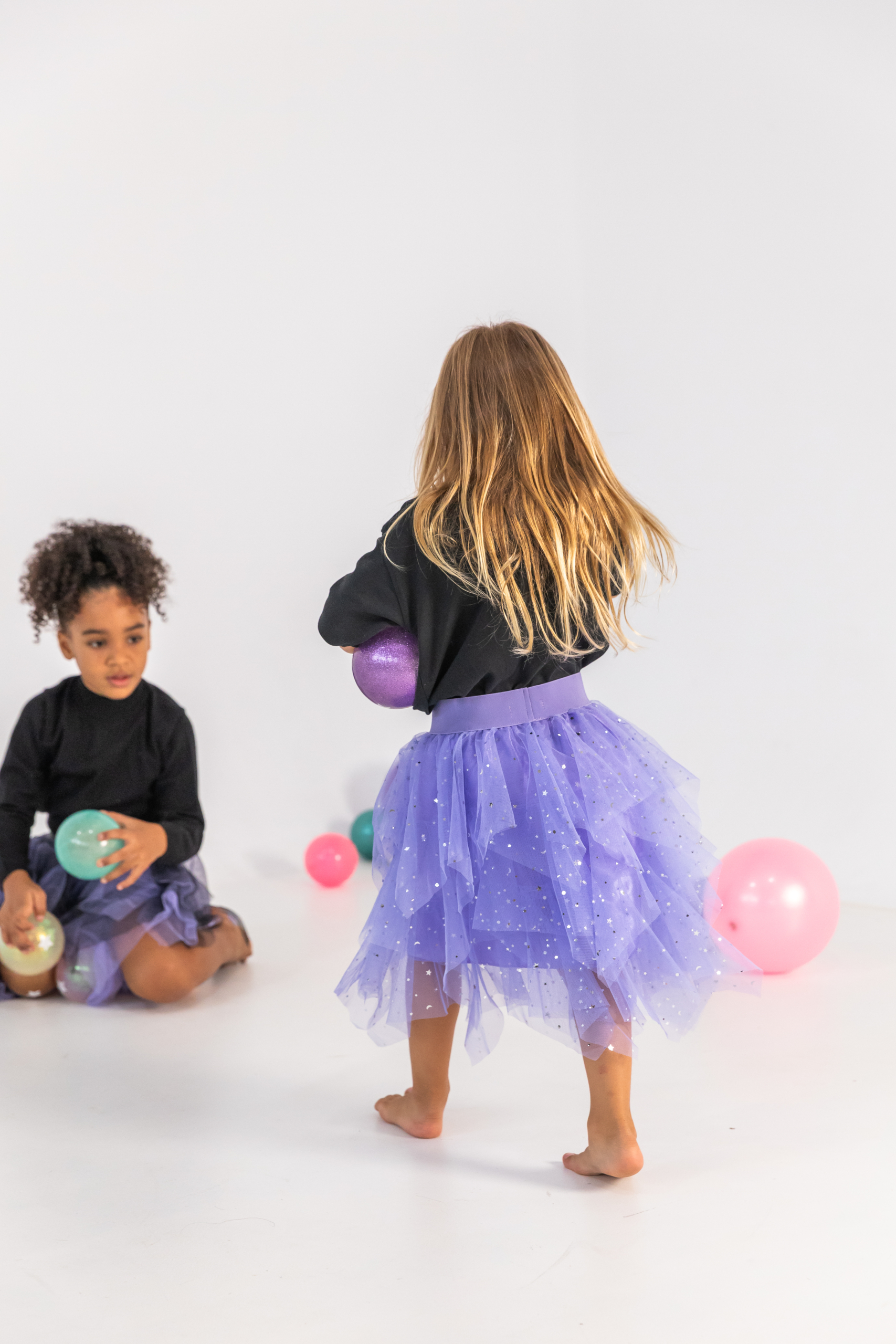 MS-S071 WEDNESDAY JUPE MERCREDI VIOLETTE POUR ENFANT DEGUISEMENT HALLOWEEN