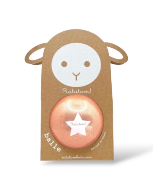 Ballon mouton pailleté 10 cm - Cuivre