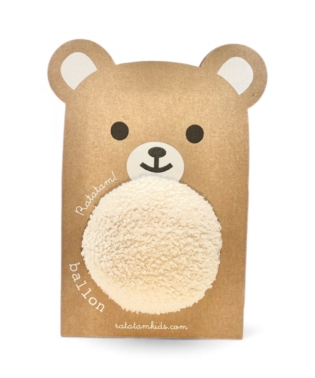 BALLON PELUCHE BLANC OURSON RATATAM JOUETS ENFANTS