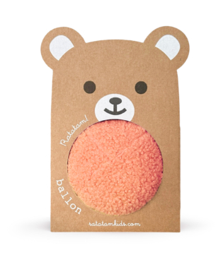 BALLON PELUCHE rose poche corail OURSON RATATAM JOUETS ENFANTS