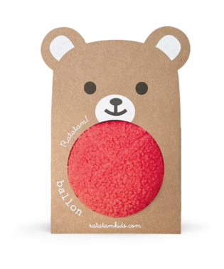 BALLON PELUCHE ROUGE OURSON RATATAM JOUETS ENFANTS