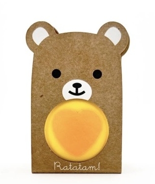 BALLE REBONDISSANTE OURSON JAUNE - YELLOW BEAR BOUNCY BALL - JOUET POUR ENFANT RATATAM