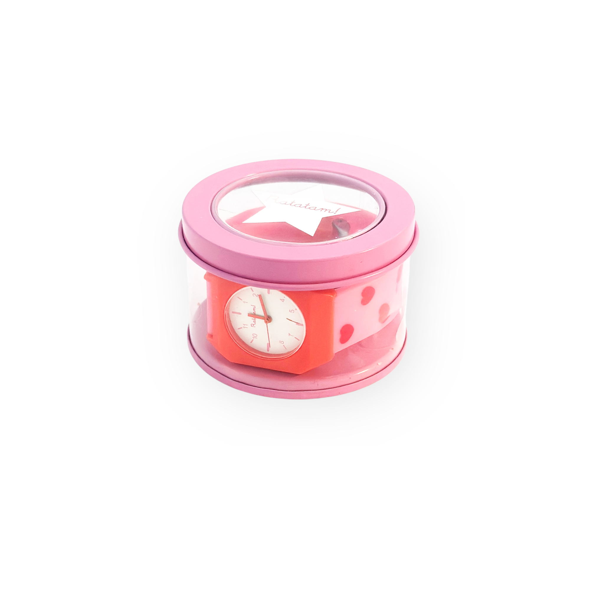 MONTRE ENFANT ROSE A COEURS ROUGES RATATAM BIJOUX ENFANTS JOUETS DEGUISEMENTS