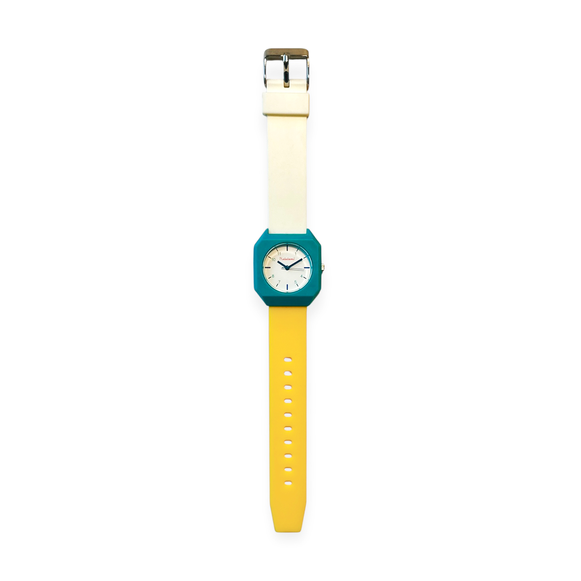 MONTRE ENFANT BLANC ET JAUNE RATATAM BIJOUX ENFANTS JOUETS DEGUISEMENTS