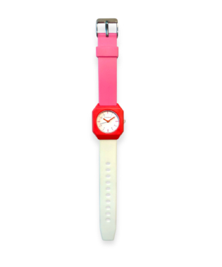 MONTRE ENFANTS ROSE ET BLANC BIJOUX ENFANTS DEGUISEMENT JOUET RATATAM