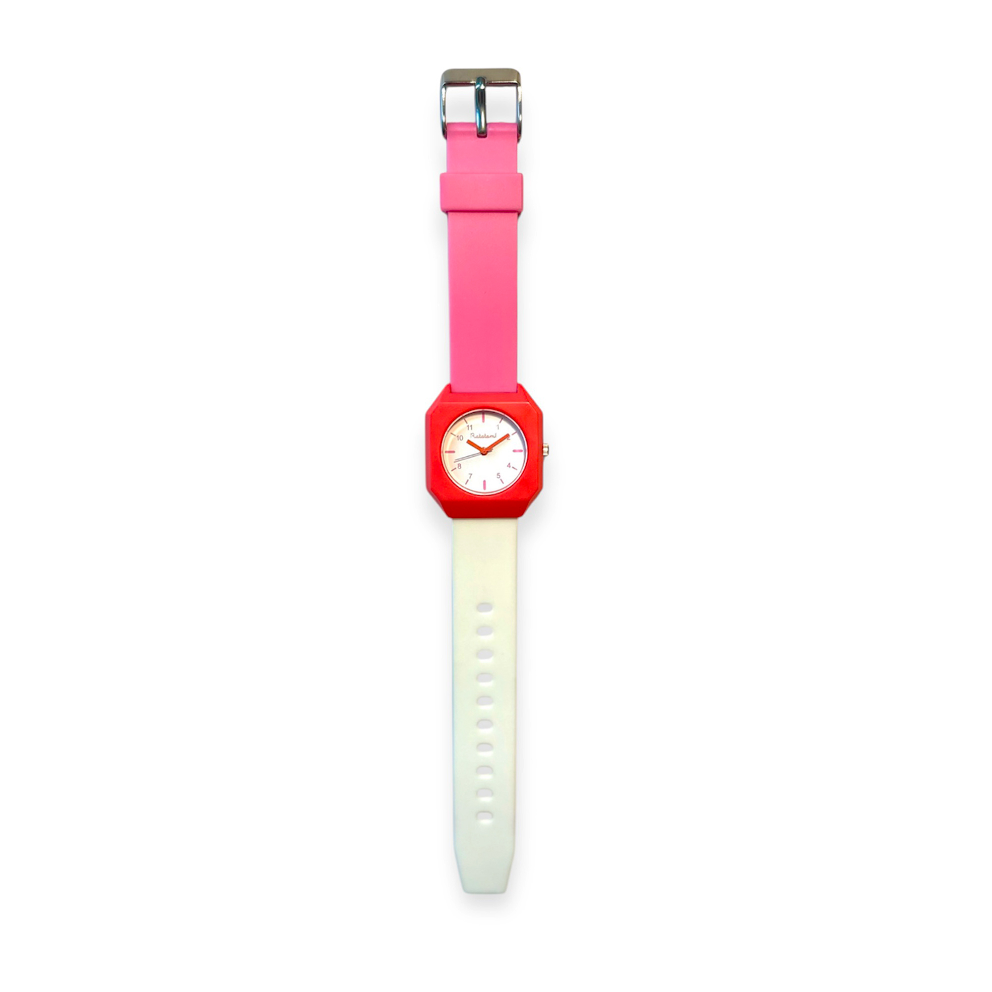 MONTRE ENFANTS ROSE ET BLANC BIJOUX ENFANTS DEGUISEMENT JOUET RATATAM