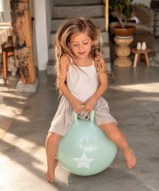 BALLON SAUTEUR UNI MENTHE ENFANTS