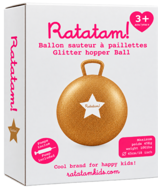 EMBALLAGE BALLON SAUTEUR A PAILLETTES BSG