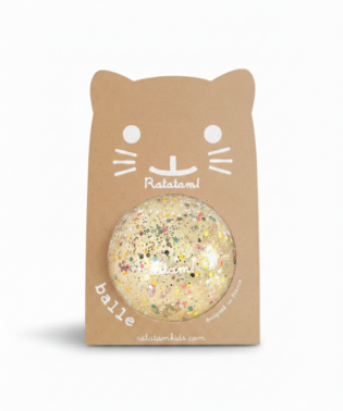 Balle mini shiny 10 cm - Multicolore