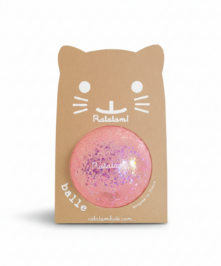 Balle mini shiny 10 cm - Rose