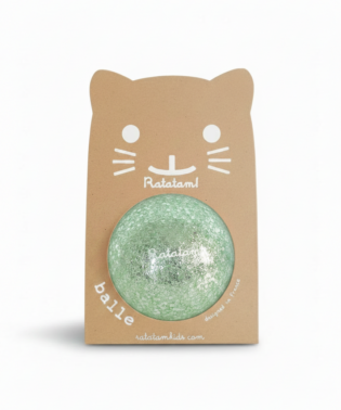 Balle mini shiny 10 cm - Bleu