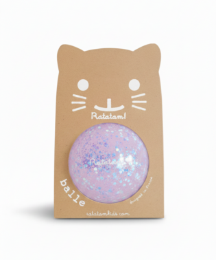 Balle mini shiny 10 cm - Violet