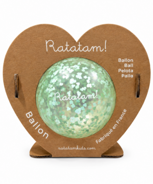 BALLE MINI COEUR VERT SH10-003 RATATAM