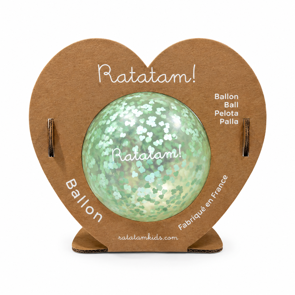 SH10-003 MINI COEUR 10 CM VERT BALLE MINI COEUR VERT SH10-003 RATATAM