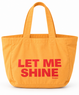 GRAND CABAS EN COTON LET ME SHINE RATATAM ORANGE FEMME MAMAN