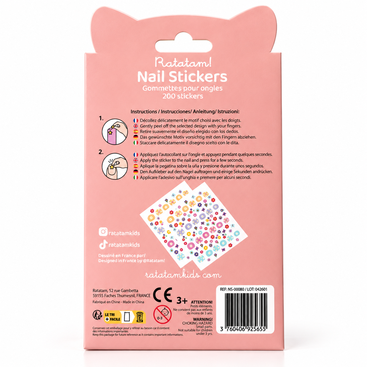 STICKERS D ONGLE FLOWERS DOS STICKERS ONGLES FLEURS