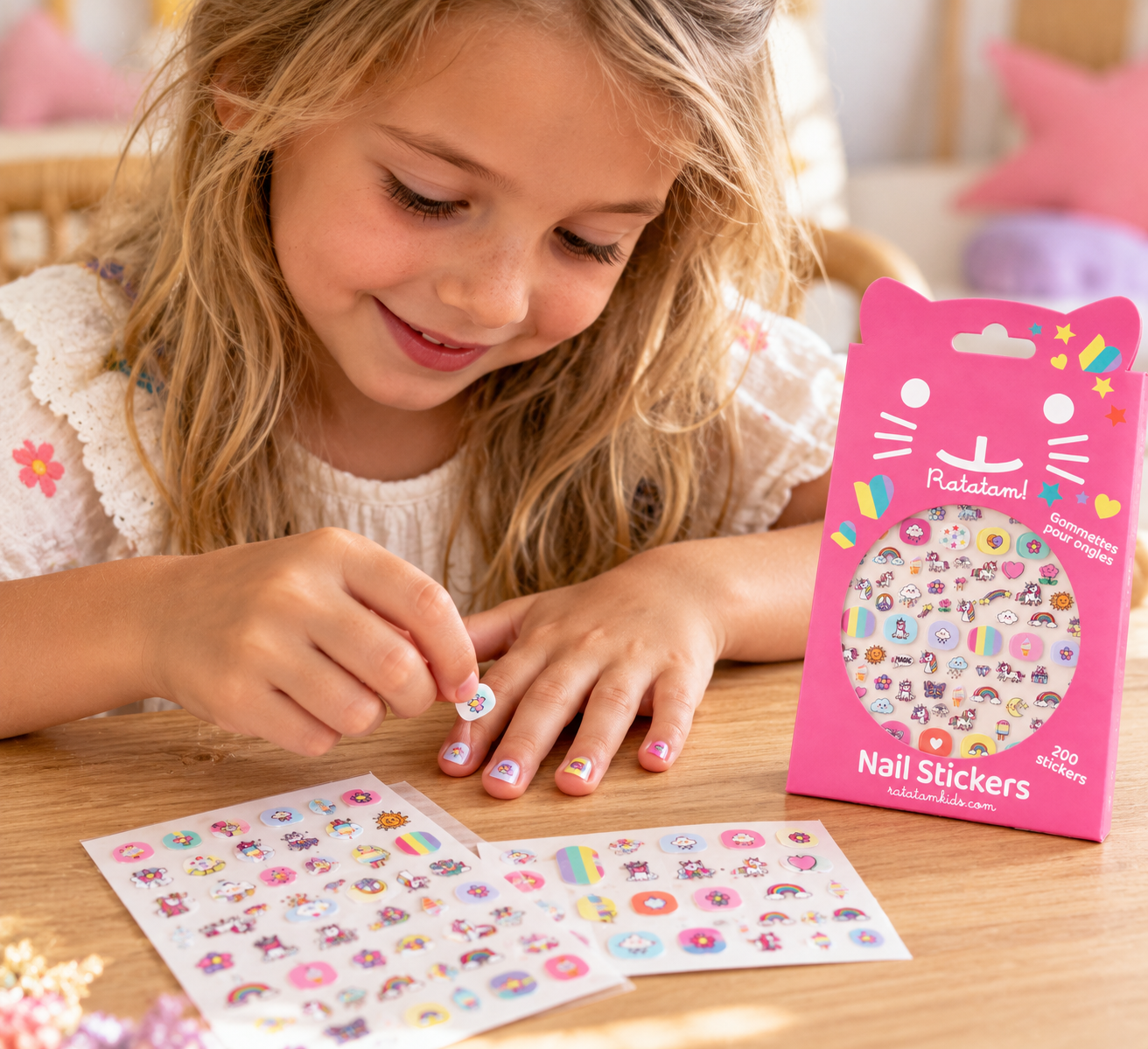 STICKERS ONGLES LICORNE