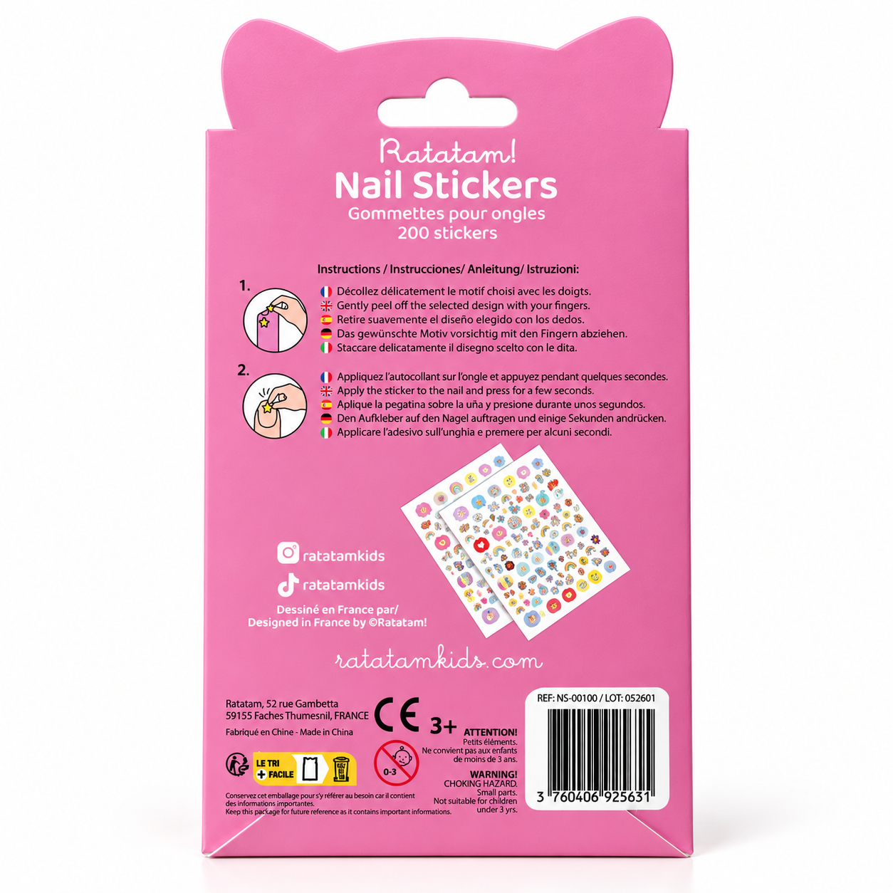 STICKERS ONGLES LICORNE