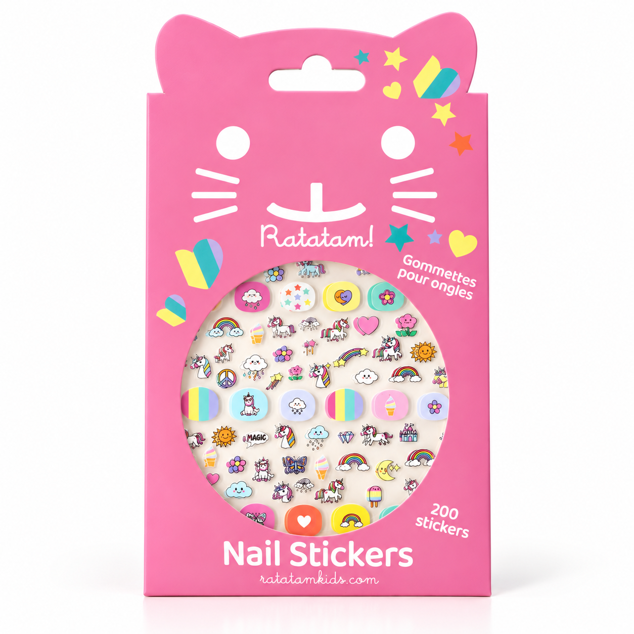 STICKERS ONGLES LICORNE