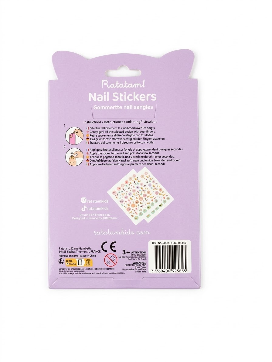 STICKERS ONGLES SIRENE2 STICKERS D'ONGLES SIRENE POUR ENFANTS DEGUISEMENT JOUET RATATAM