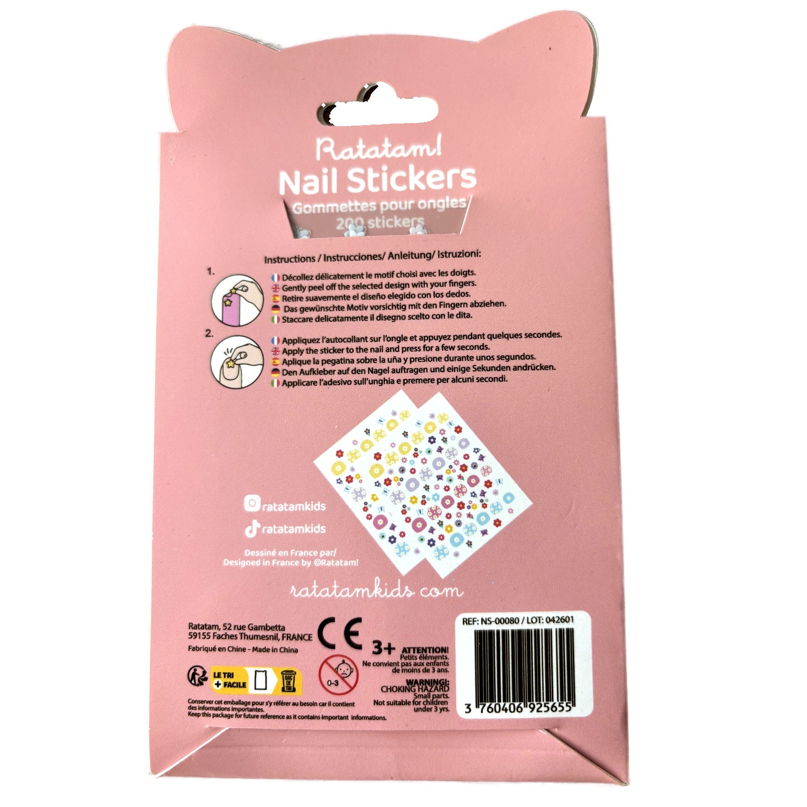 ratatam-nail-stickers-fleurs-verso STICKERS ONGLES FLEURS RATATAM ENFANTSSTICKERS ONGLES FLEURS RATATAM ENFANTS