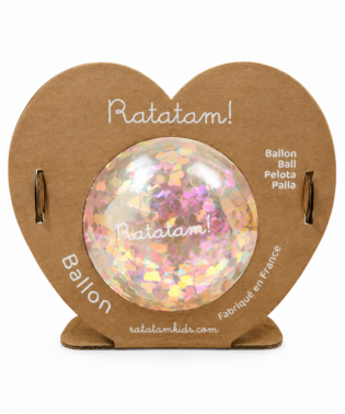 BALLON MINI COEUR 10 CM TRANSLUCIDE POUR ENFANTS RATATAM