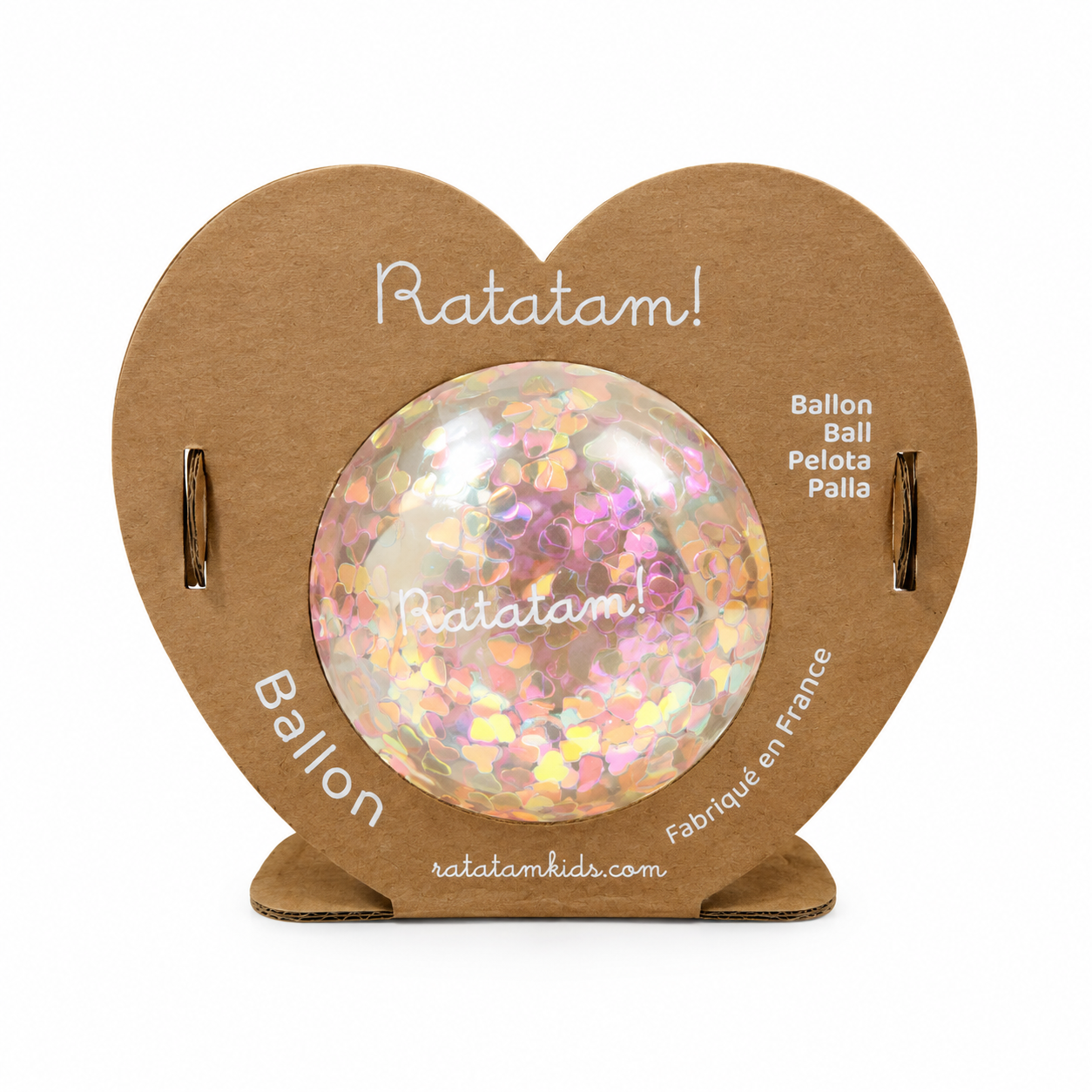 BALLON MINI COEUR 10 CM TRANSLUCIDE POUR ENFANTS RATATAM